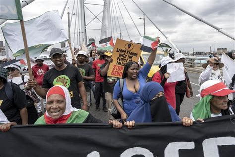 South Africa march demands a permanent Gaza cease-fire on day of solidarity with Palestinians